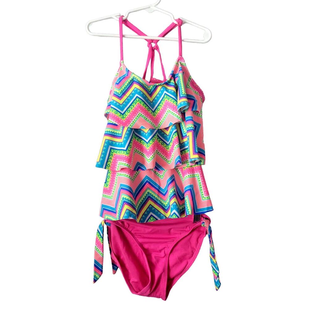 Justice Two-Piece Swim Suit Girl's Size 10